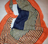 Knit striped shawl pattern Color Affection by Veera Vlimki