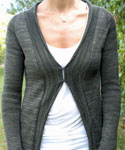 knit cardigan sweater pattern Featherweight Cardigan by Hannah Fettig