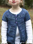 Hand knitted child's cardigan