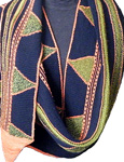 Harley multi-colored geometric shawl by m1 Designs