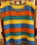 Hand Knit Striped Vest