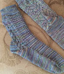Hand knit socks with Malabrigo Merino Sock Yarn color indiecita