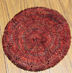 Hand-knit hat/tam with Malabrigo Merino Sock Yarn color marte
