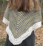 Malabrigo Merino Sock Yarn color natural and turner hand knitted striped shawl/scarf