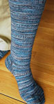 Hand-knit socks using Malabrigo Merino Sock Yarn color persia