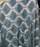 Hand-knit open-work shawl/scarf using Malabrigo Merino Sock Yarn color persia