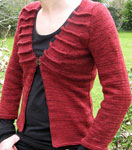 Geodesic Cardigan knitting pattern by Connie Chang