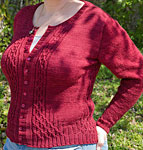 Margaux cardigan knitting pattern  by Christelle Nihoul