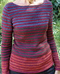 Stripes Ahoy! knit pullover sweater pattern  by sa Tricosa