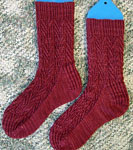 The Art of Fugue hand knit sock pattern by Caoua Coffee