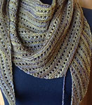 Hand knit scarf/shawl knit with Malabrigo Merino Sock Yarn color turner