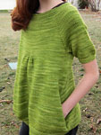 Malabrigo Worsted Merino Yarn color lettuce knit child's sweater