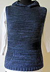 Malabrigo Merino Worsted Yarn marine knitted vest