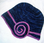 Malabrigo Merino Worsted Yarn marine knitted hat