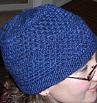 Malabrigo Merino Worsted Yarn marine knitted hat