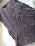 Malabrigo Worsted Merino Yarn color pearl ten, hand knit shawl