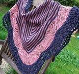 Andrea's striped Shawl by Kirsten Kapur