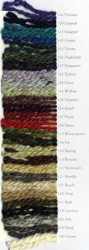 Jo Sharp Silkroad Aran Tweed knitting yarn, color card, cashmere yarn, silk yarn