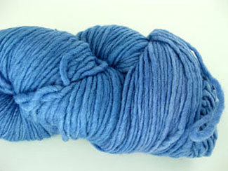 Malabrigo Merino Worsted Yarn, color bijou blue 608