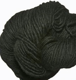 Malabrigo Worsted Yarn color black 195