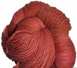 Malbrigo Worsted Merino Yarn, color 194 cinnabar