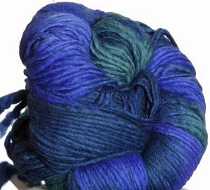 Malabrigo Worsted Yarn, color 137 emerald blue