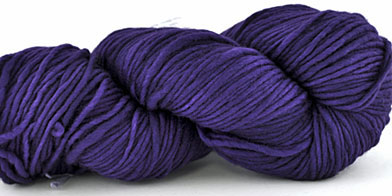 Malabrigo Worsted Merino Yarn purple mystery