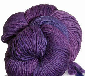 Malabrigo Worsted Yarn, color purple magic #609