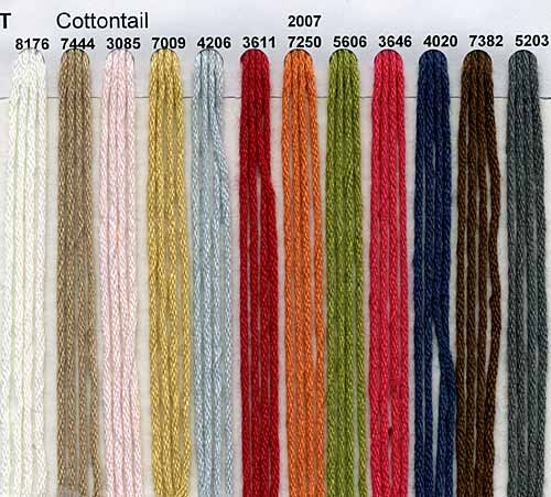 Reynolds Kids knitting yarns & patterns, Reynolds' Cottontail knitting yarn, cotton yarn, Reynolds Cottontail color card