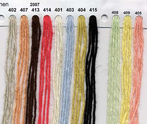 Reynolds Soft Linen knitting yarn, Soft Linen color card