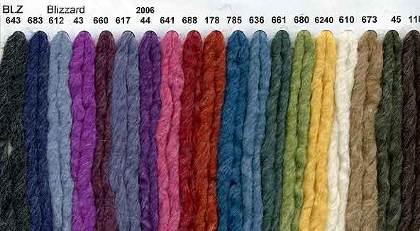 Reynolds Blizzard Knitting Yarn Color Card