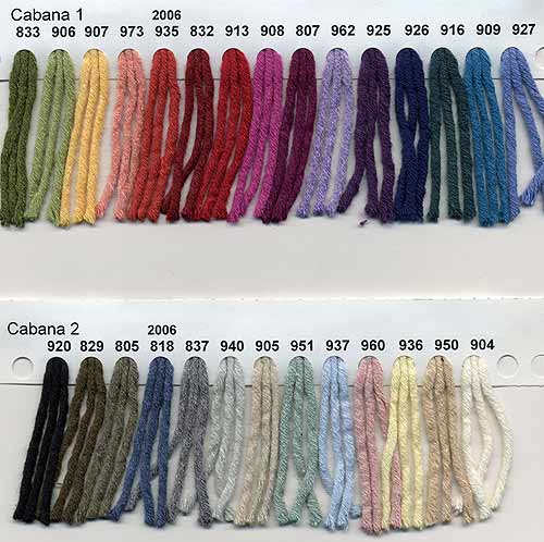 Reynolds Cabana yarn color card