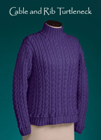 Vermont Fiber Designs knitting pattern - Cable & RibTurtleneck
