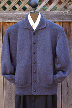 Mari Sweaters Ribbed Panel Jacket