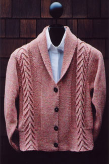 Mari Sweaters Shawl Collar Jacket