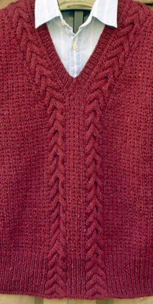 Mari Sweaters V-Neck Pullover Vest detail