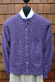 Mari Sweaters Cables & Twists Cardigan knitting pattern