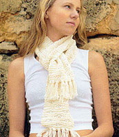 Jo Sharp Book Seven Family knitting pattern - Lace Textured Scarf