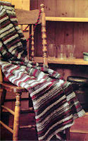 Jo Sharp Silkroad Aran Tweed knitting yarn. Textured Throw knitting pattern.
