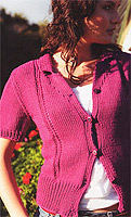 Jo Sharp Knit Issue 2 knitting book Ladder Stitch Cardigan
