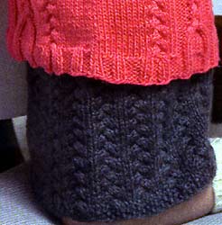 Cabled Skirt child's knitting pattern