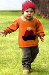 Jester Pullover kid's knitting pattern