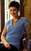 Adrienne Vittadini Fall 2007 vol 30; Lisa Allover Lace Cap Sleeve Top knitting pattern