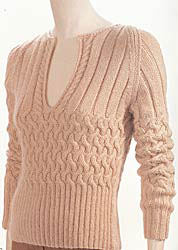 Adrienne Vittadini Fall Collection 2003 Vol 21 Natasha Cabled & Ribbed Pullover