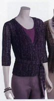 Vittadini Nicole wrapped top knitting pattern