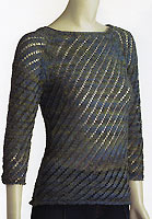 Adrienne Vittadini Nicole Diagonal Lace Raglan Pullover knitting pattern