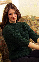 Adrienne Vittadini Fall 2007 vol 30  Paloma Cropped Mock Turtleneck knitting pattern