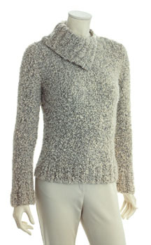 Paloma Split-Collar Sweater knitting pattern, wool & alpaca yarn, Adrienne Vittadini