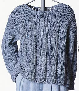 Gianna Wide-Rib Pullover knitting pattern; Adrienne Vittadini Spring 1994 vol 2 knitting collection