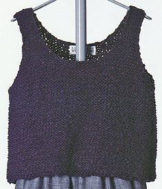 Gianna Tank Top knitting pattern; Adrienne Vittadini Spring Collection 1994 vol 2